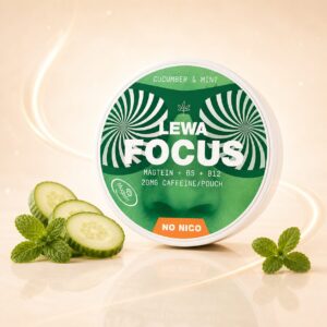 Lewa Cucumber & Mint 20mg caffeine pouch tin