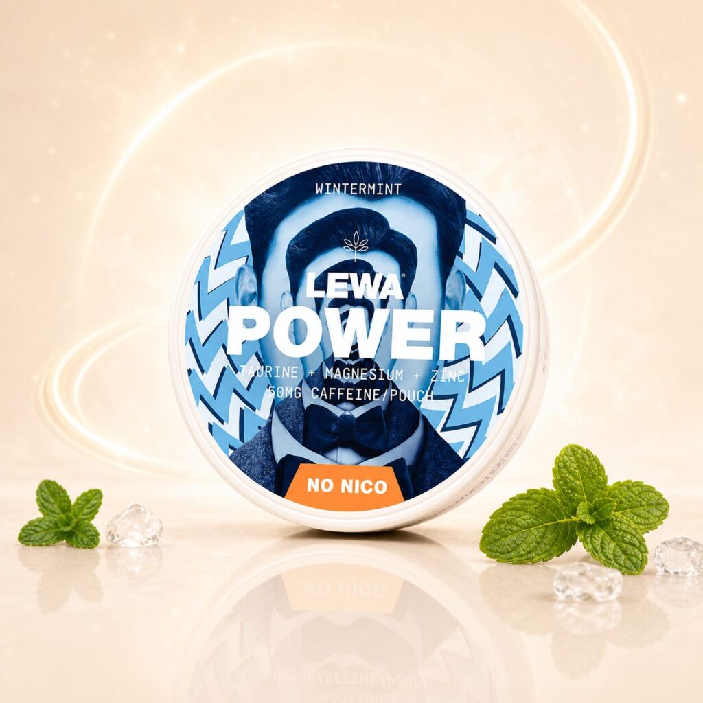 Lewa Wintermint 50mg caffeine pouch tin