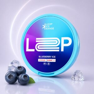 Loop Blueberry Ice 9.4mg Nicotine Pouches — 9.4mg nicotine per pouch, slim format, 20 pouches