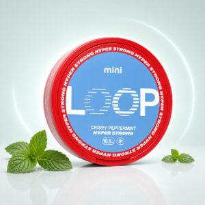 Loop Crispy Peppermint 10.5mg Nicotine Pouches — 10.5mg nicotine per pouch, mini format, 20 pouches