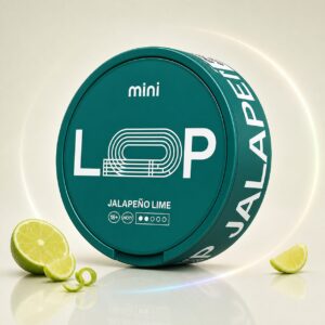Loop Jalapeño Lime Mini — 6.3mg nicotine per pouch, mini format, 20 pouches