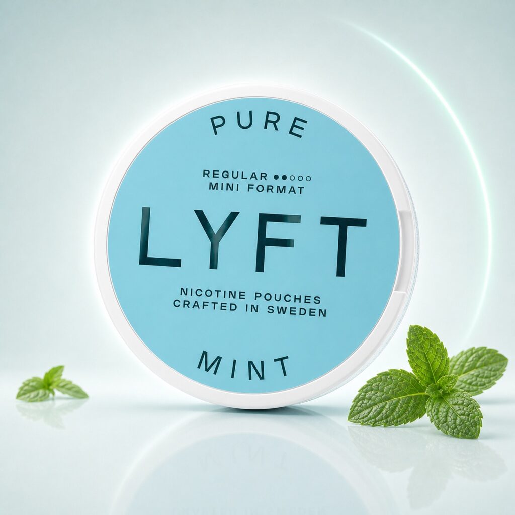 Lyft Pure Mint 6mg Nicotine Pouches — 6mg nicotine per pouch, mini format, 20 pouches