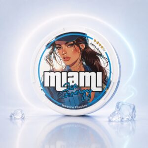 Miami Ice Energy 11.5mg Nicotine Pouches — 11.5mg nicotine per pouch, slim format, 20 pouches