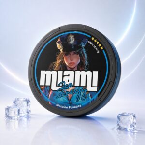 Miami Ice Energy 20.1mg Nicotine Pouches — 20.1mg nicotine per pouch, slim format, 20 pouches