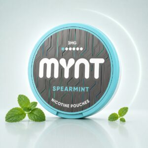 MYNT Spearmint 3mg Nicotine Pouches — 3mg nicotine per pouch, slim format, 20 pouches