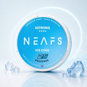 Neafs Ice Cool 16mg Nicotine Pouches — 16mg nicotine per pouch, slim format, 25 pouches