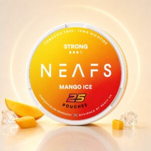 Neafs Mango Ice 12mg Nicotine Pouches — 12mg nicotine per pouch, slim format, 25 pouches