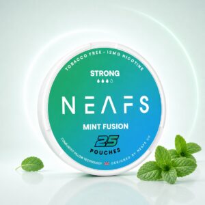 Neafs Mint Fusion 12mg Nicotine Pouches — 12mg nicotine per pouch, slim format, 25 pouches