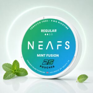 Neafs Mint Fusion 8mg Nicotine Pouches — 8mg nicotine per pouch, slim format, 25 pouches