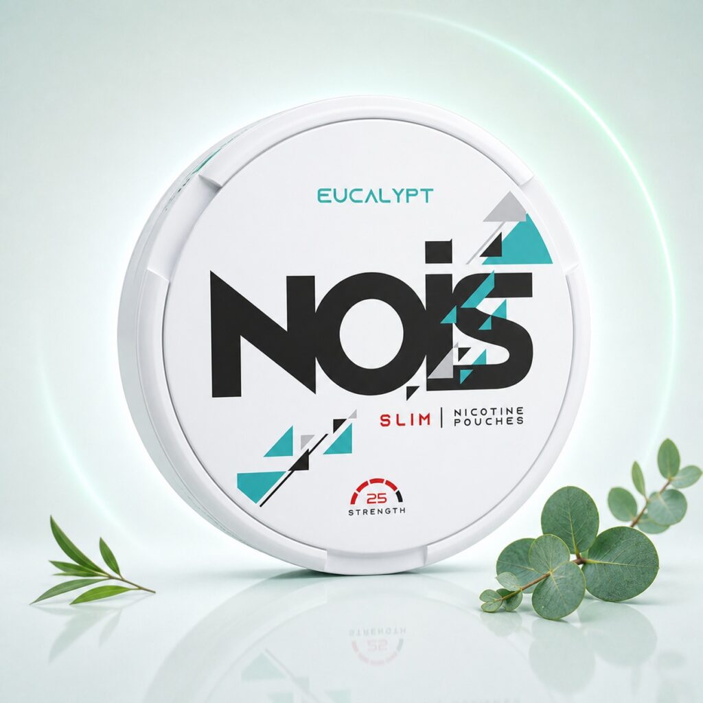 Nois Eucalypt 12.5mg Nicotine Pouches — 12.5mg nicotine per pouch, slim format, 22 pouches
