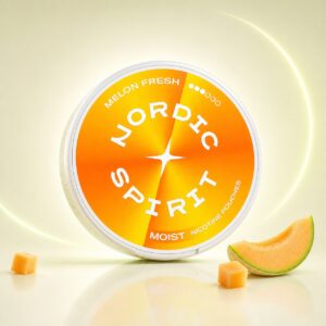 Nordic Spirit Melon Fresh 9mg Nicotine Pouches — 9mg nicotine per pouch, slim format, 20 pouches