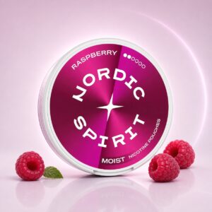 Nordic Spirit Raspberry 6mg Nicotine Pouches — 6mg nicotine per pouch, slim format, 20 pouches