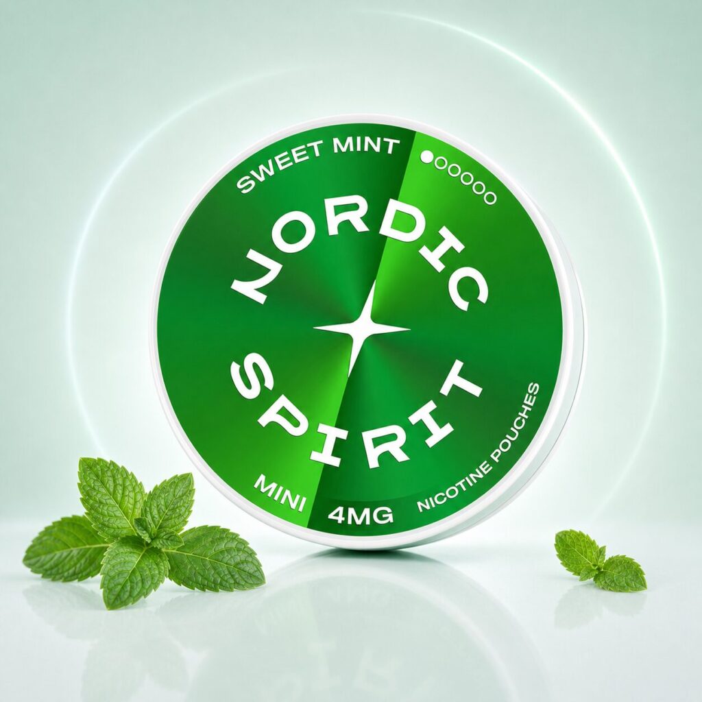 Nordic Spirit Sweet Mint Mellow Mini 4mg — 4mg nicotine per pouch, mini format, 14 pouches