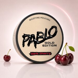 Pablo Dark Cherry 17mg Nicotine Pouches — 17mg nicotine per pouch, slim format, 20 pouches