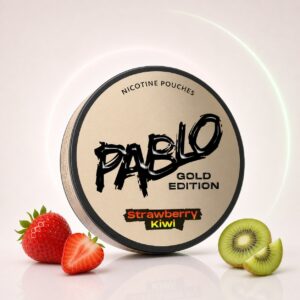 Pablo Strawberry Kiwi 17mg Nicotine Pouches — 17mg nicotine per pouch, slim format, 20 pouches