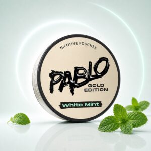 Pablo White Mint 17mg Nicotine Pouches — 17mg nicotine per pouch, slim format, 20 pouches