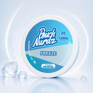 Pouch Nurdz Freeze 12mg Nicotine Pouches — 12mg nicotine per pouch, slim format, 20 pouches
