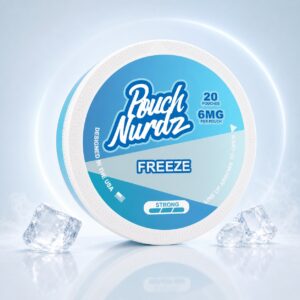 Pouch Nurdz Freeze 6mg Nicotine Pouches — 6mg nicotine per pouch, slim format, 20 pouches