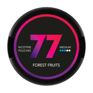 77 Forest Fruits 10.4mg Nicotine Pouches — 10.4mg nicotine per pouch, slim format, 20 pouches
