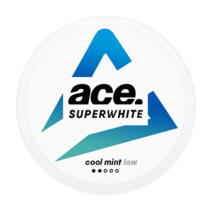 Ace Cool Mint 3.6mg Nicotine Pouches — 3.6mg nicotine per pouch, slim format, 20 pouches