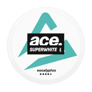 Ace Eucalyptus 9.6mg Nicotine Pouches — 9.6mg nicotine per pouch, slim format, 20 pouches