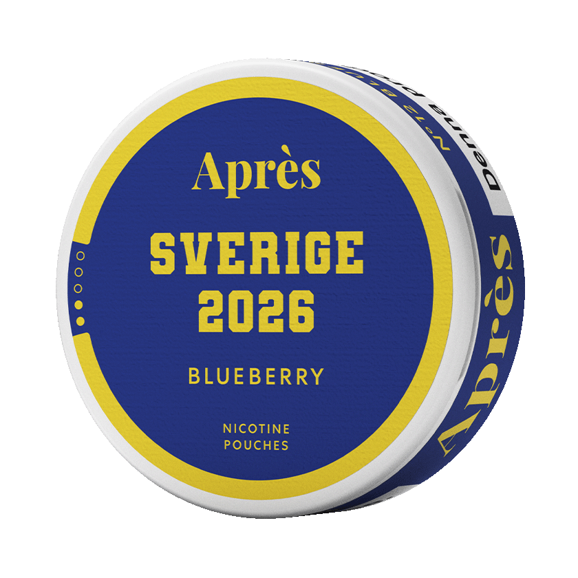 Après Blueberry 4.4mg — 4.4mg nicotine per pouch, slim format, 20 pouches