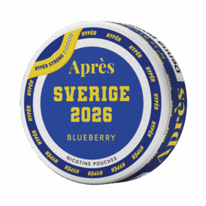Après Blueberry Hypèr Strong 11mg — 11mg nicotine per pouch, slim format, 20 pouches