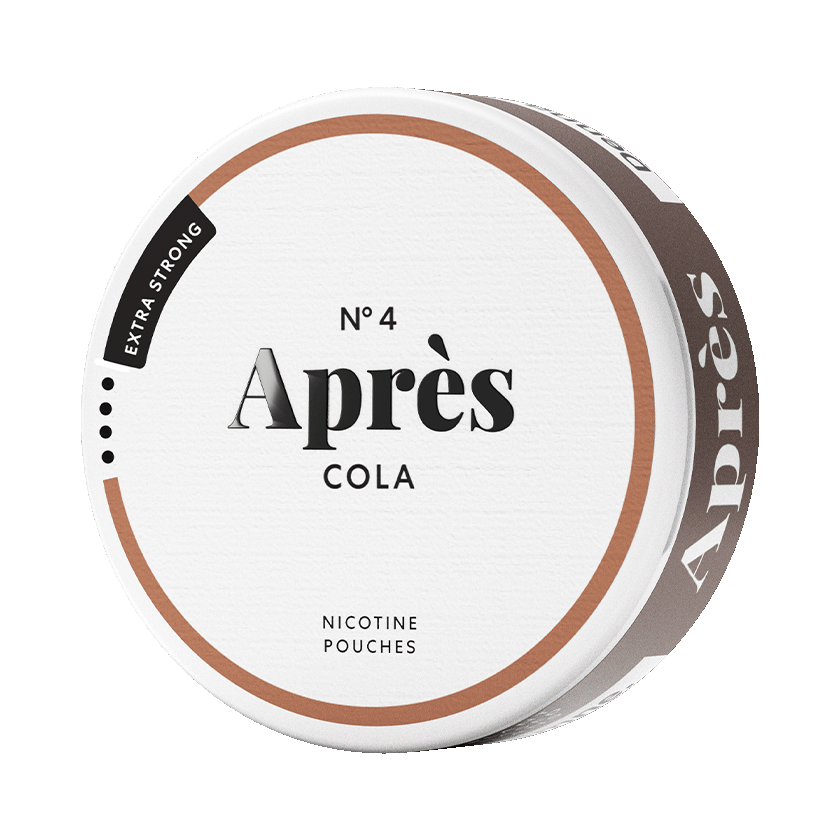 Après Cola Extra Strong 8.3mg — 8.3mg nicotine per pouch, slim format, 20 pouches