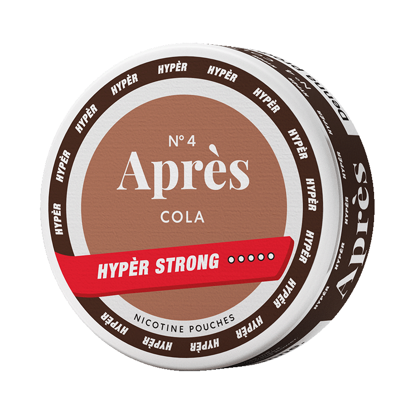 Après Cola Hypèr Strong 11mg — 11mg nicotine per pouch, slim format, 20 pouches