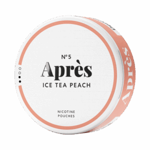 Après Ice Tea Peach 4.4mg — 4.4mg nicotine per pouch, slim format, 20 pouches