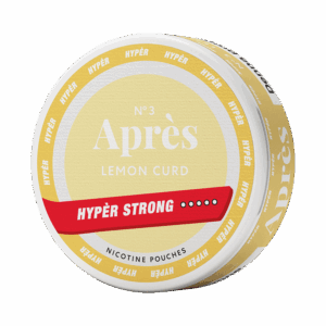 Après Lemon Curd Hypèr Strong 11mg — 11mg nicotine per pouch, slim format, 20 pouches