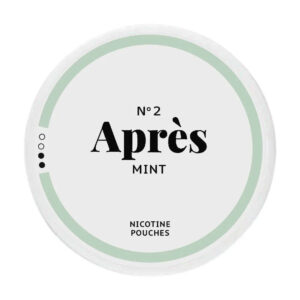 Apres Mint 4.4mg Nicotine Pouches — 4.4mg nicotine per pouch, slim format, 20 pouches