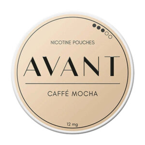 Avant Caffe Mocha 7.8mg Nicotine Pouches — 7.8mg nicotine per pouch, slim format, 20 pouches