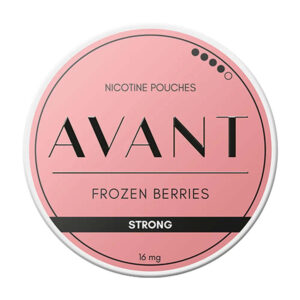 Avant Frozen Berries 10.4mg Nicotine Pouches — 10.4mg nicotine per pouch, slim format, 20 pouches