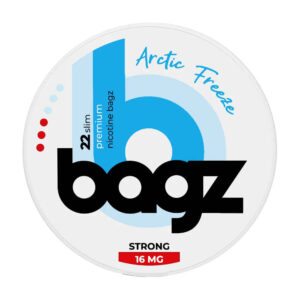 BAGZ Arctic Freeze 10.3mg Nicotine Pouches — 10.3mg nicotine per pouch, slim format, 22 pouches