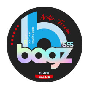 BAGZ Arctic Freeze 35.6mg Nicotine Pouches — 35.6mg nicotine per pouch, slim format, 22 pouches