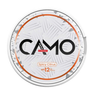 CAMO Spicy Citrus 12mg Nicotine Pouches — 12mg nicotine per pouch, slim format, 20 pouches