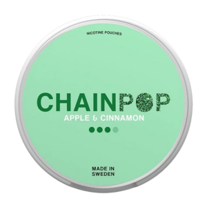CHAINPOP - Apple & Cinnamon — 9mg nicotine per pouch, slim format, 20 pouches