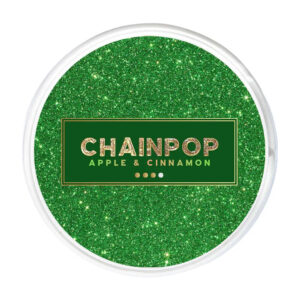 Chainpop Apple & Cinnamon 9mg Nicotine Pouches — 9mg nicotine per pouch, slim format, 20 pouches