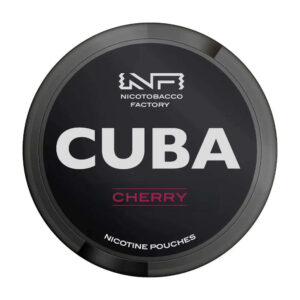 Cuba Cherry 43mg Nicotine Pouches — 43mg nicotine per pouch, slim format, 20 pouches