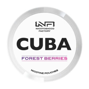 Cuba Forest Berries 16mg Nicotine Pouches — 16mg nicotine per pouch, slim format, 20 pouches