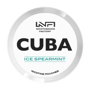 Cuba Ice Spearmint 16mg Nicotine Pouches — 16mg nicotine per pouch, slim format, 20 pouches