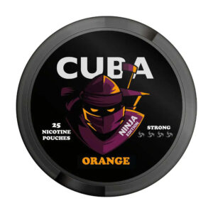 Cuba Orange 16.5mg Nicotine Pouches — 16.5mg nicotine per pouch, slim format, 25 pouches