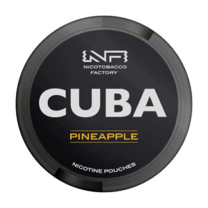Cuba Pineapple 43mg Nicotine Pouches — 43mg nicotine per pouch, slim format, 20 pouches
