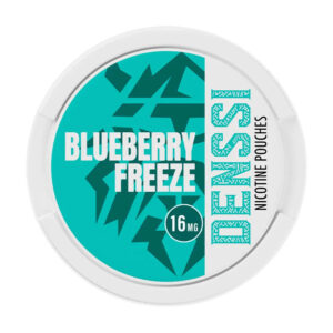 Denssi Blueberry Freeze 11.2mg Nicotine Pouches — 11.2mg nicotine per pouch, slim format, 20 pouches
