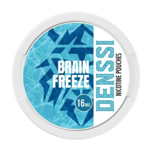 Denssi Brain Freeze 11.2mg Nicotine Pouches — 11.2mg nicotine per pouch, slim format, 20 pouches