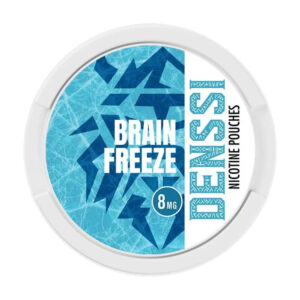 Denssi Brain Freeze 4mg Nicotine Pouches — 4mg nicotine per pouch, slim format, 20 pouches