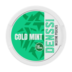 Denssi Cold Mint 8mg Nicotine Pouches — 8mg nicotine per pouch, slim format, 20 pouches