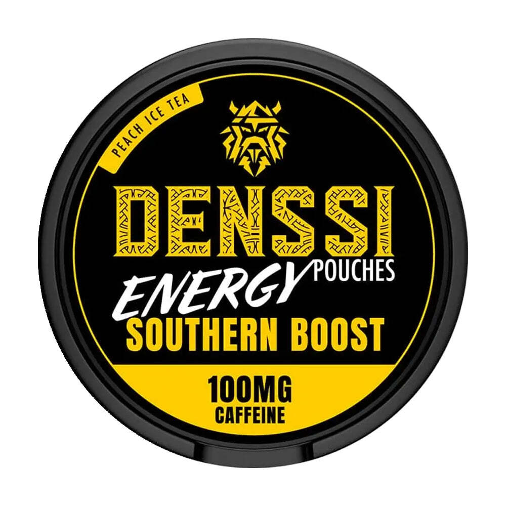 Denssi Southern Boost 100mg Nicotine Pouches — 100mg nicotine per pouch, slim format, 15 pouches