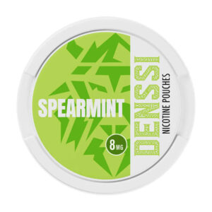 Denssi Spearmint 4mg Nicotine Pouches — 4mg nicotine per pouch, slim format, 20 pouches
